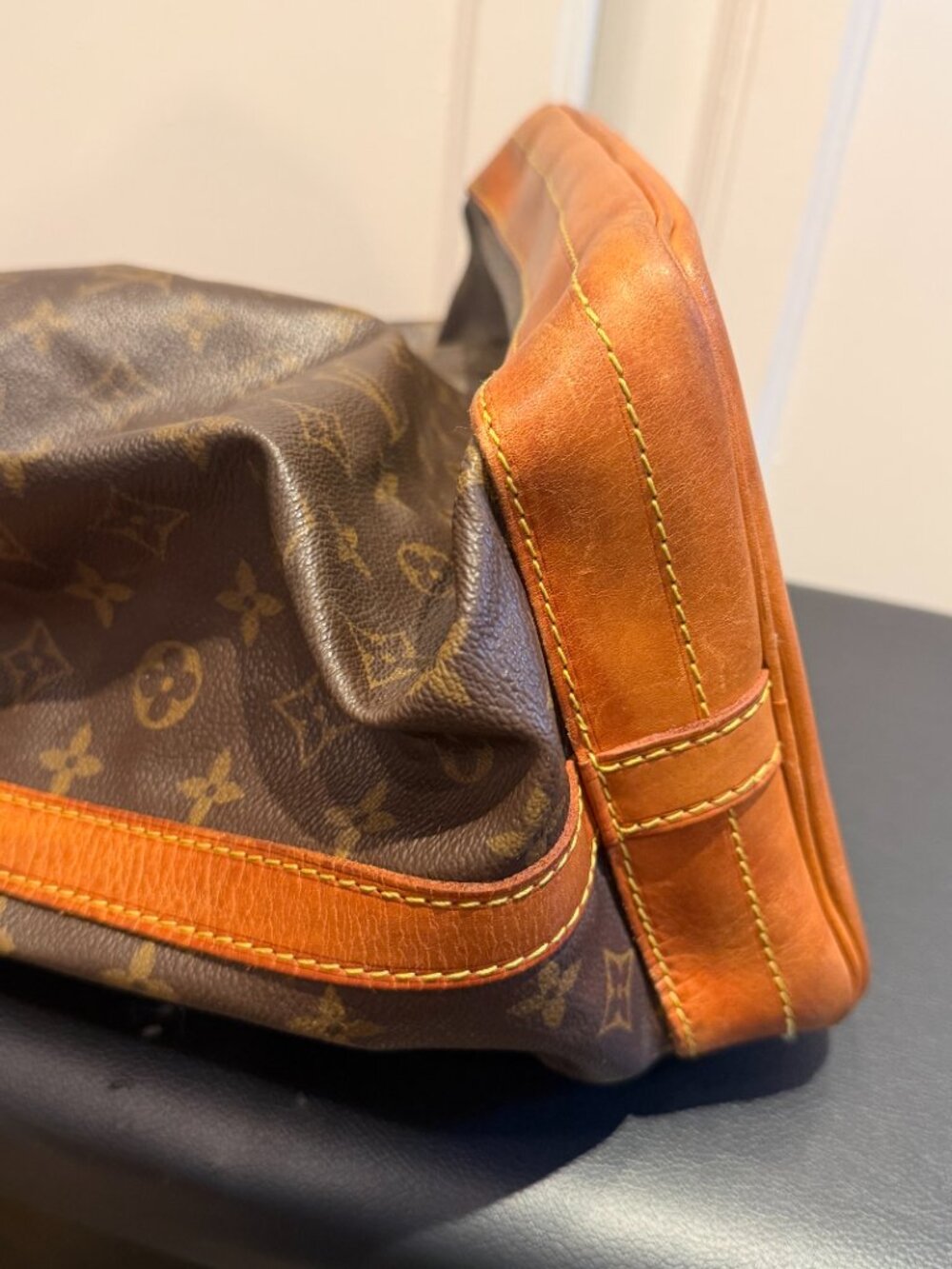 LOUIS VUITTON Noe GM Monogram Canvas Brown Drawstring Bucket Shoulder Bag - Picture 5 of 15